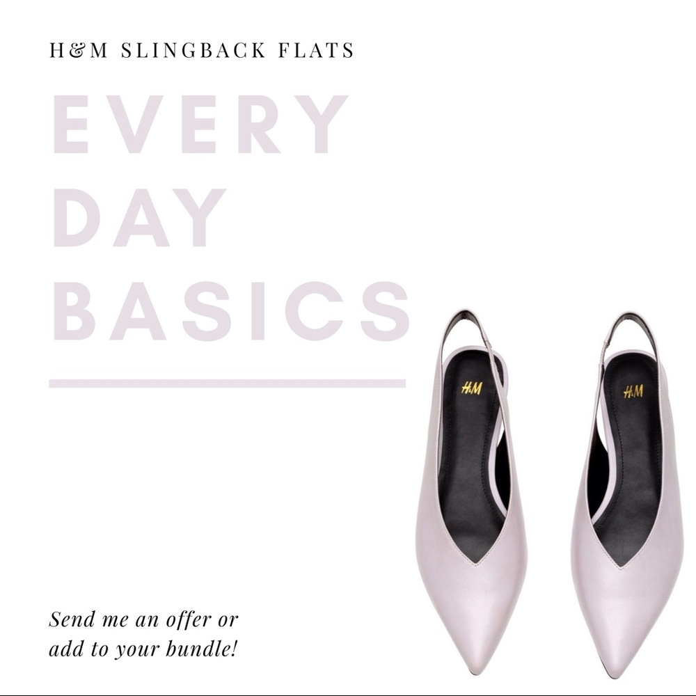H&M pointed slingbacks